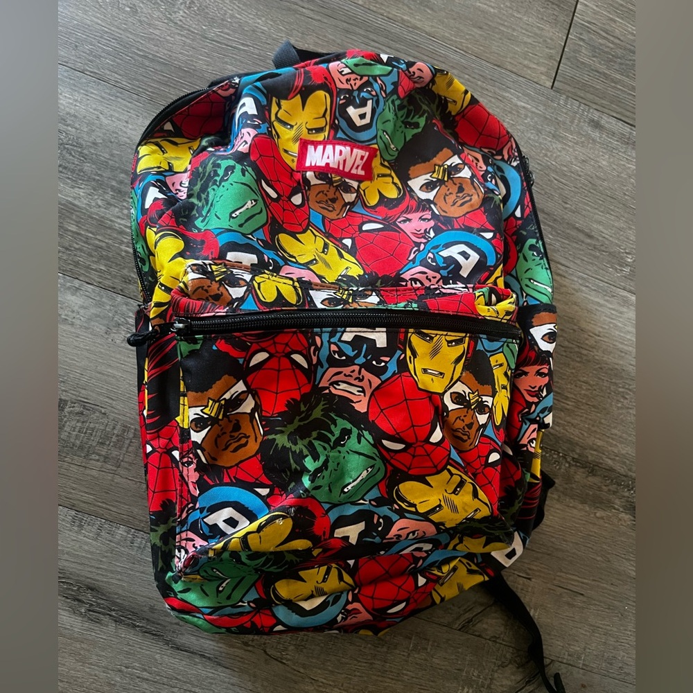 Marvel Universe Allover Superhero Print Backpack